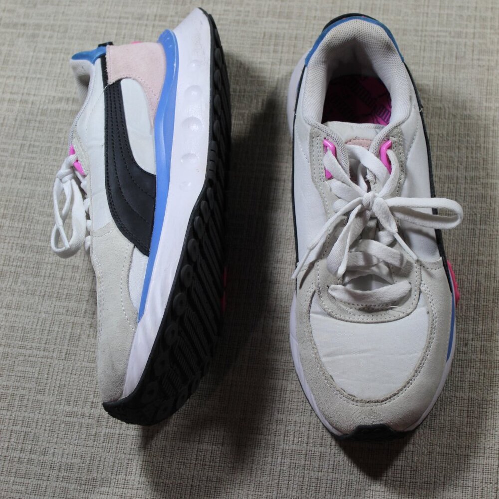 Puma Size 10 Pink and Blue Wild Rider Rollin' Athletic Shoes